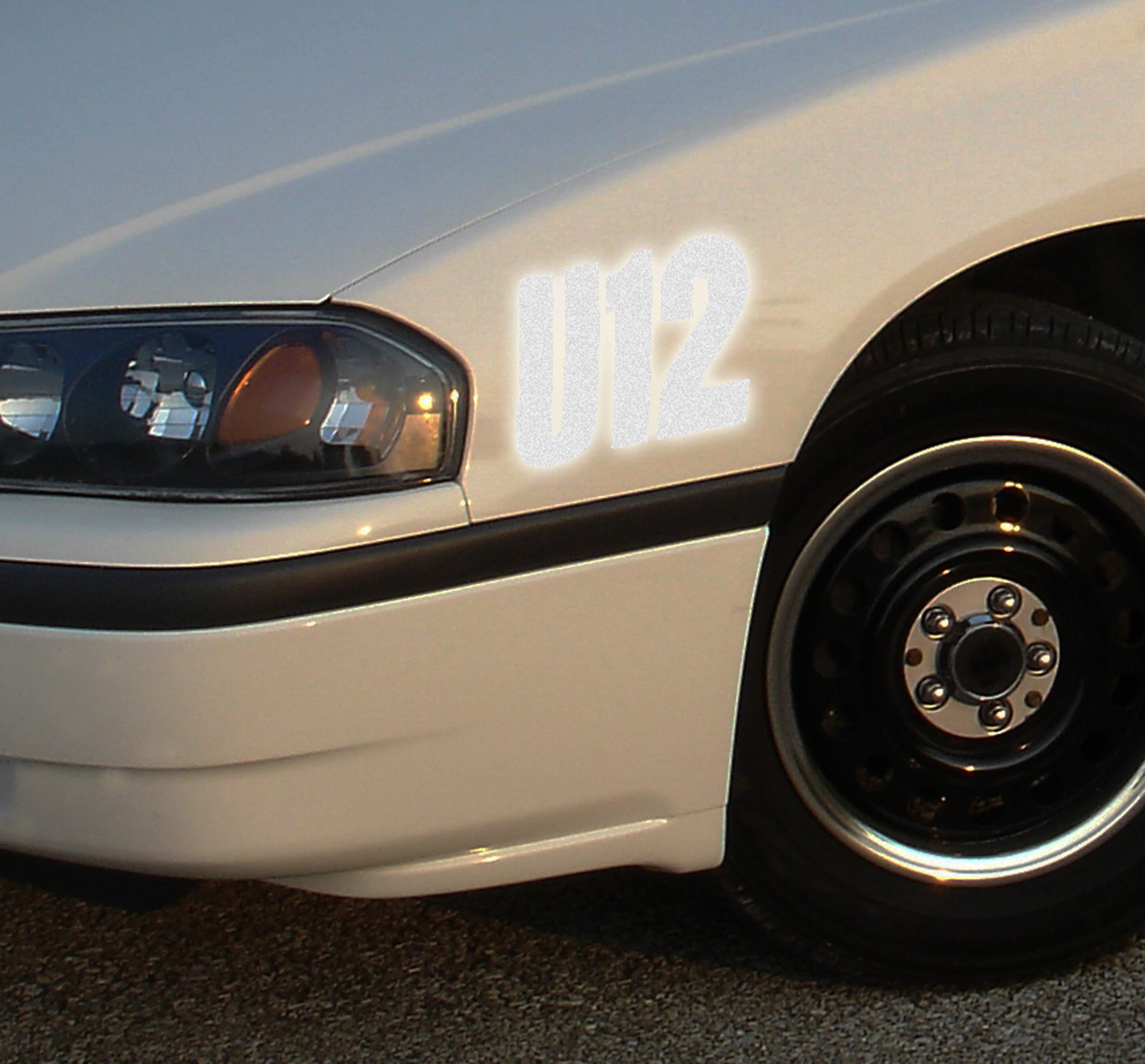 6" Individual Reflective Letters or Number Sticker 2