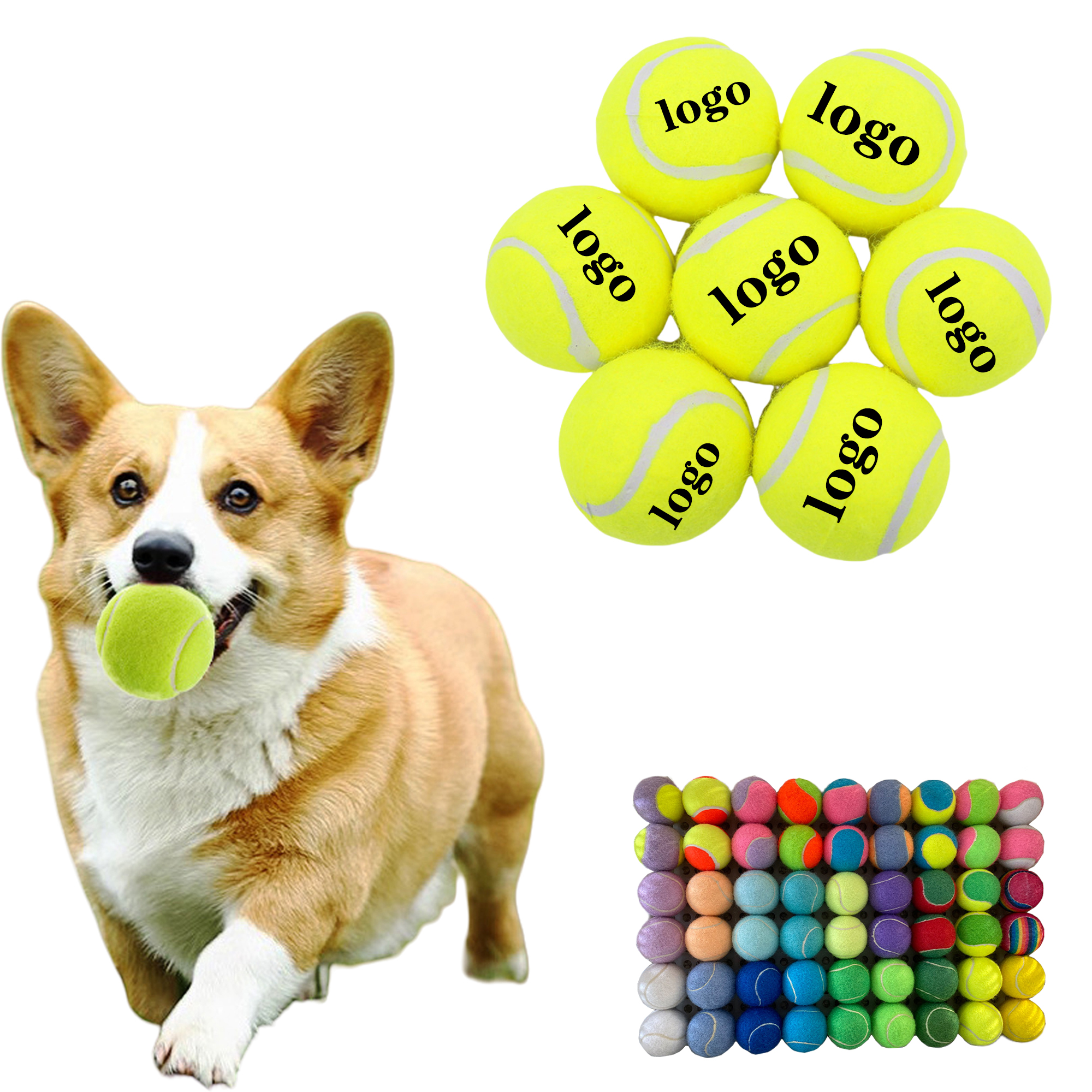 Colorful Pet Tennis Balls for Dog 2