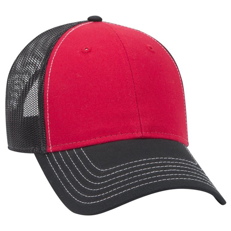 OTTO CAP® 6 Panel Low Profile Mesh Back Trucker Hat 168