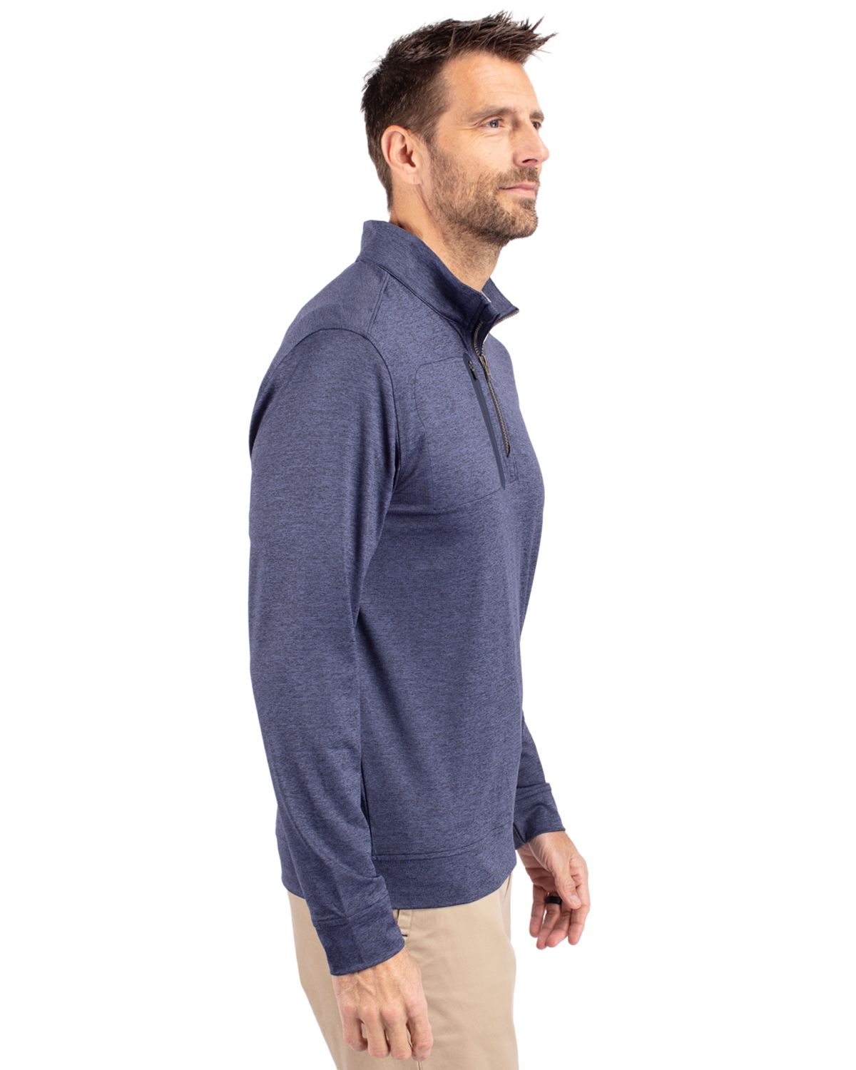 Cutter & Buck Stealth Heathered Mens Quarter Zip 52