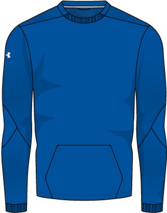 Men's UA CTG Warm-Up Layering Crew, custom hoodie or sweatshirt with logo imprint 4