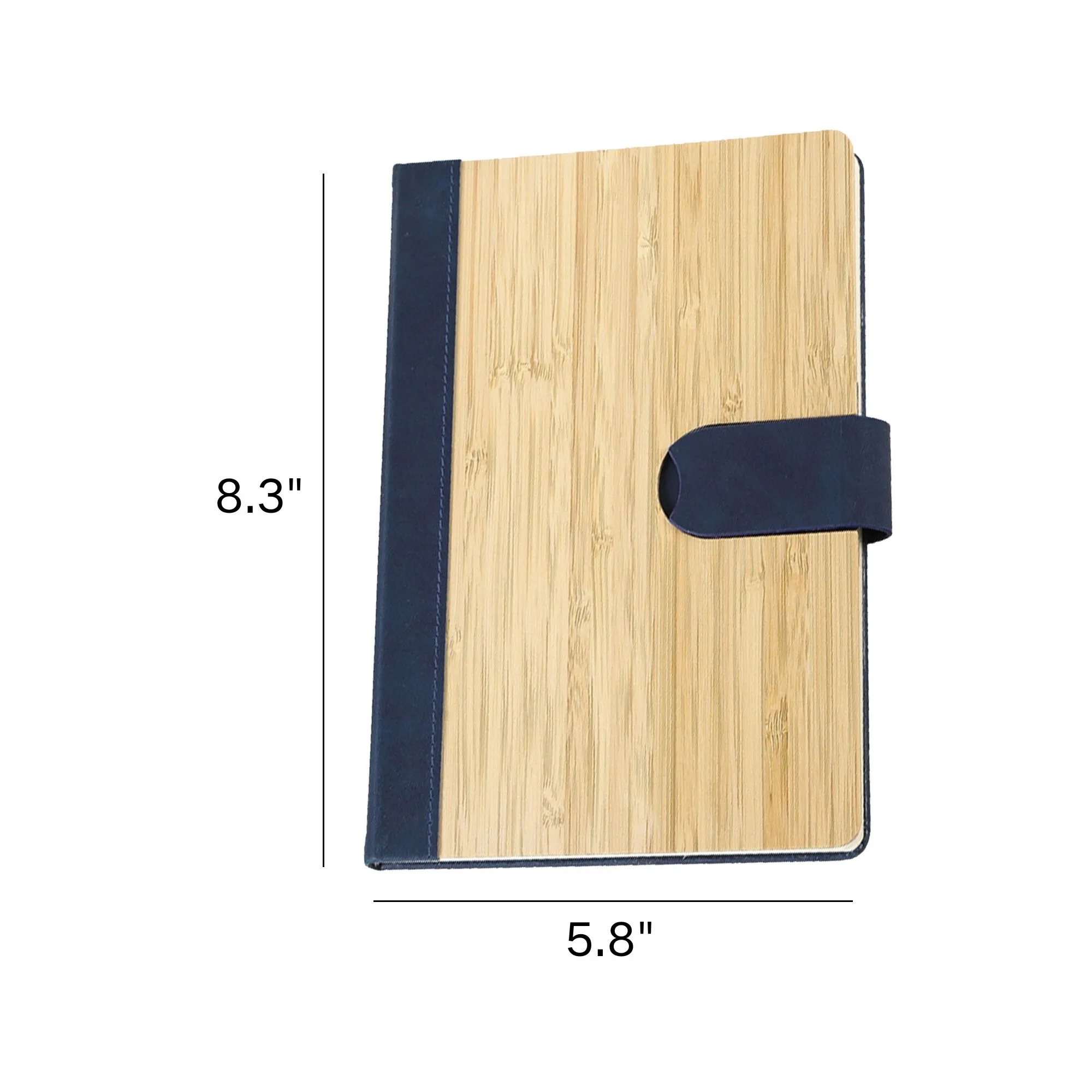 200Pages A5 Bamboo Lined Journal Notebook Magnetic Buckle 5
