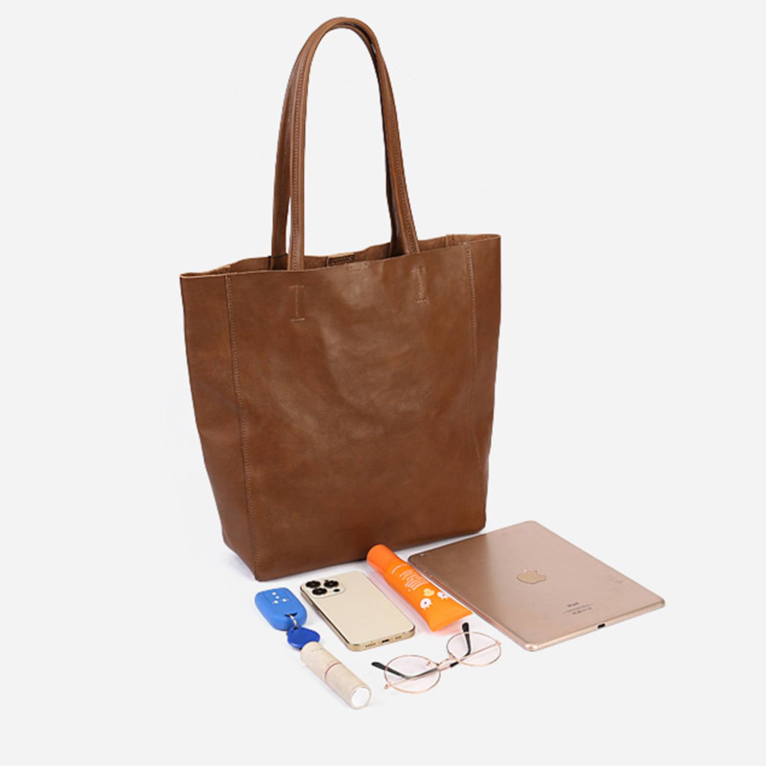 Genuine Leather Tote Bag Women Casual Handbag 5