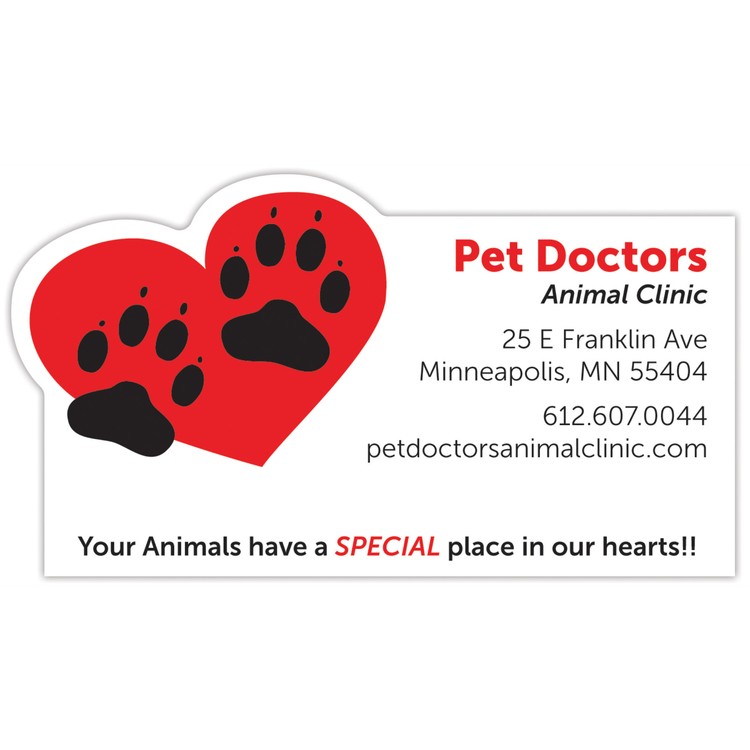 Vinyl Label (4.5"x2.5") Rectangle W/Heart