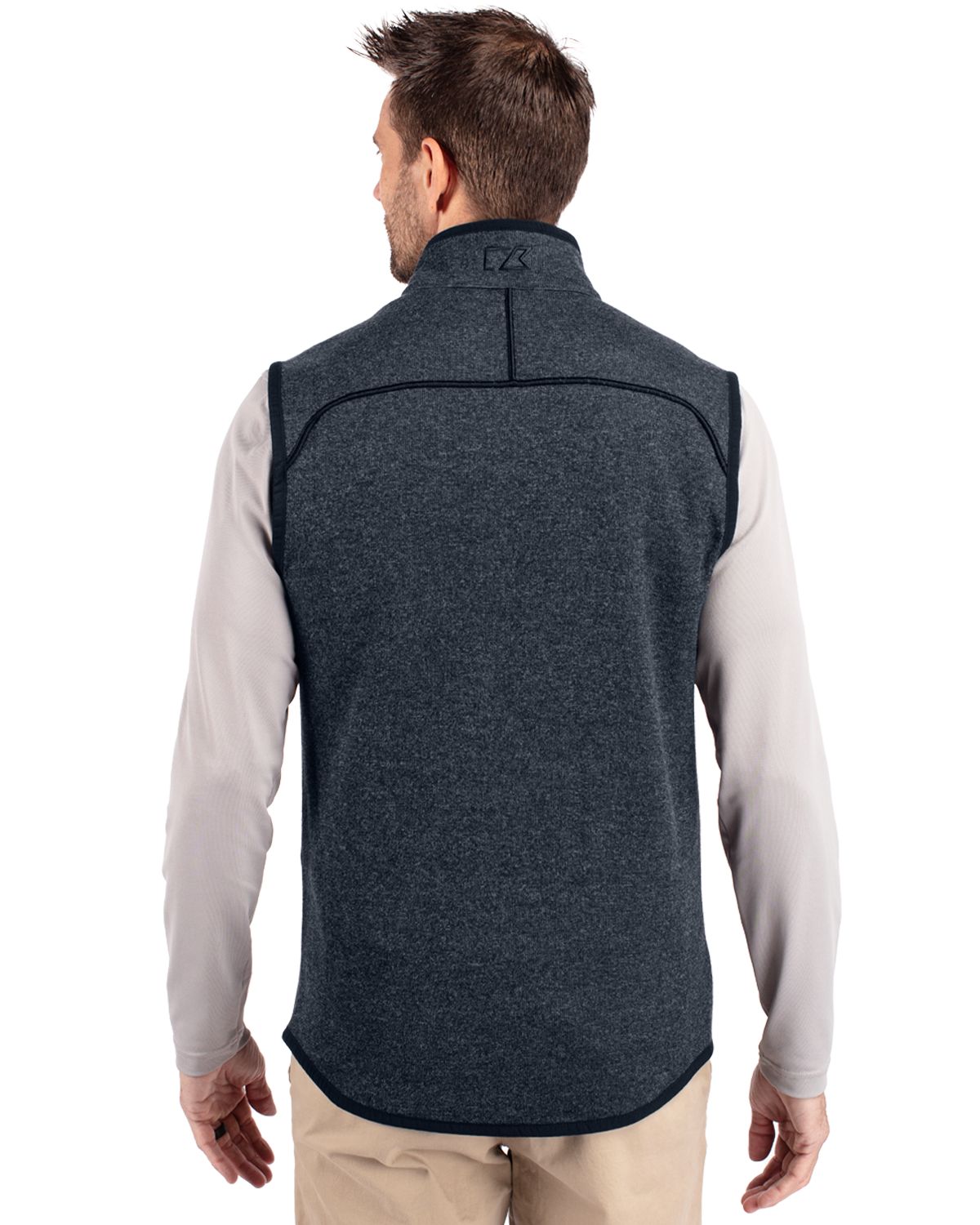 Cutter & Buck Mainsail Sweater-Knit Mens Full Zip Vest 30