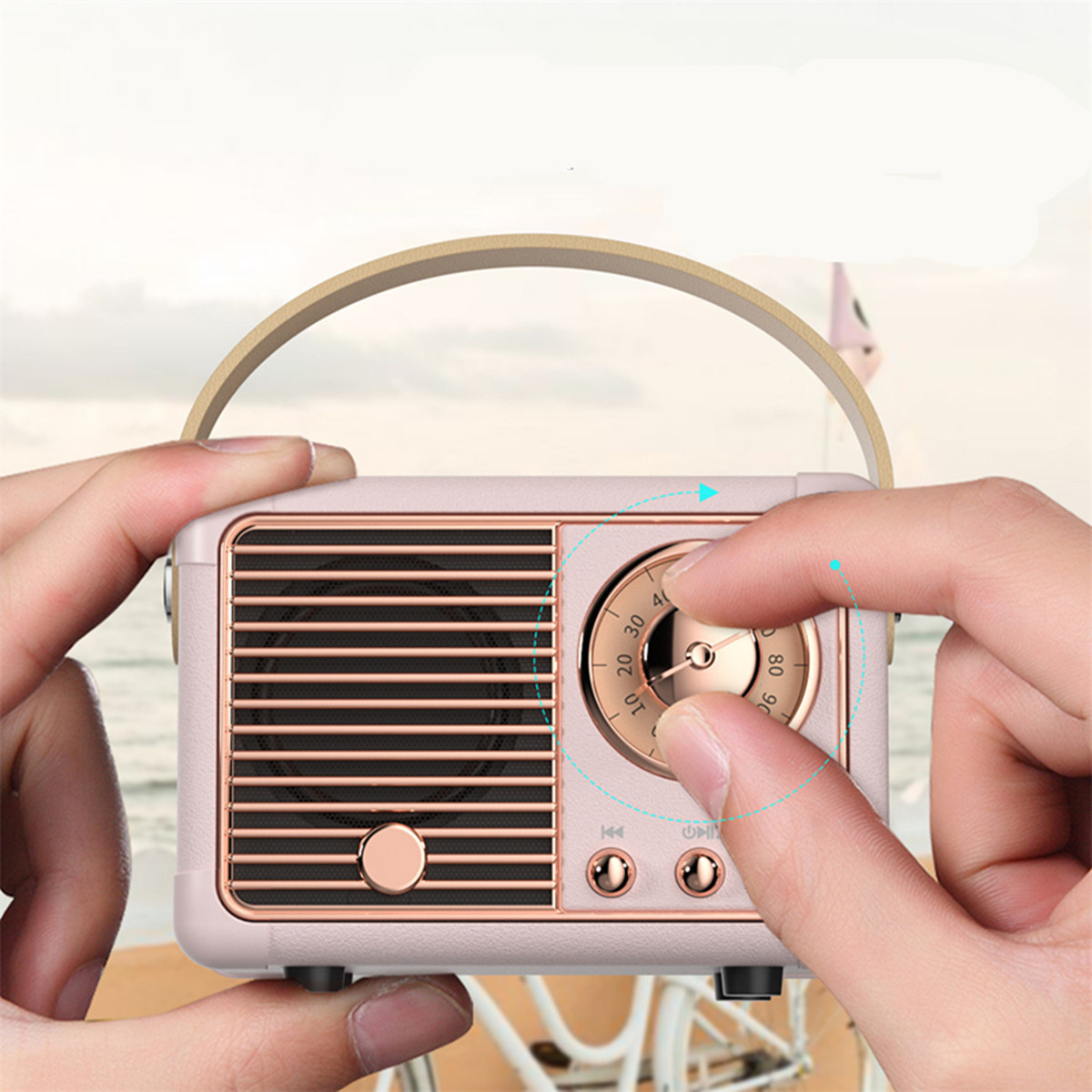 Wireless Mini Vintage Speaker with Rich Bass 4