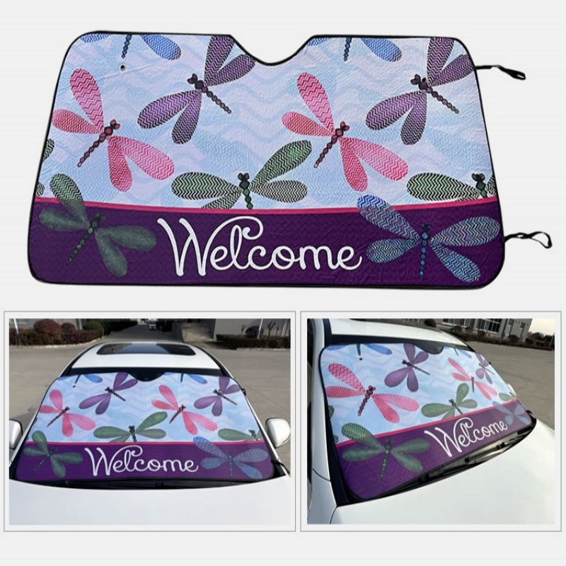 Full-color Printed Fold Mylar Car Sun Shade 1