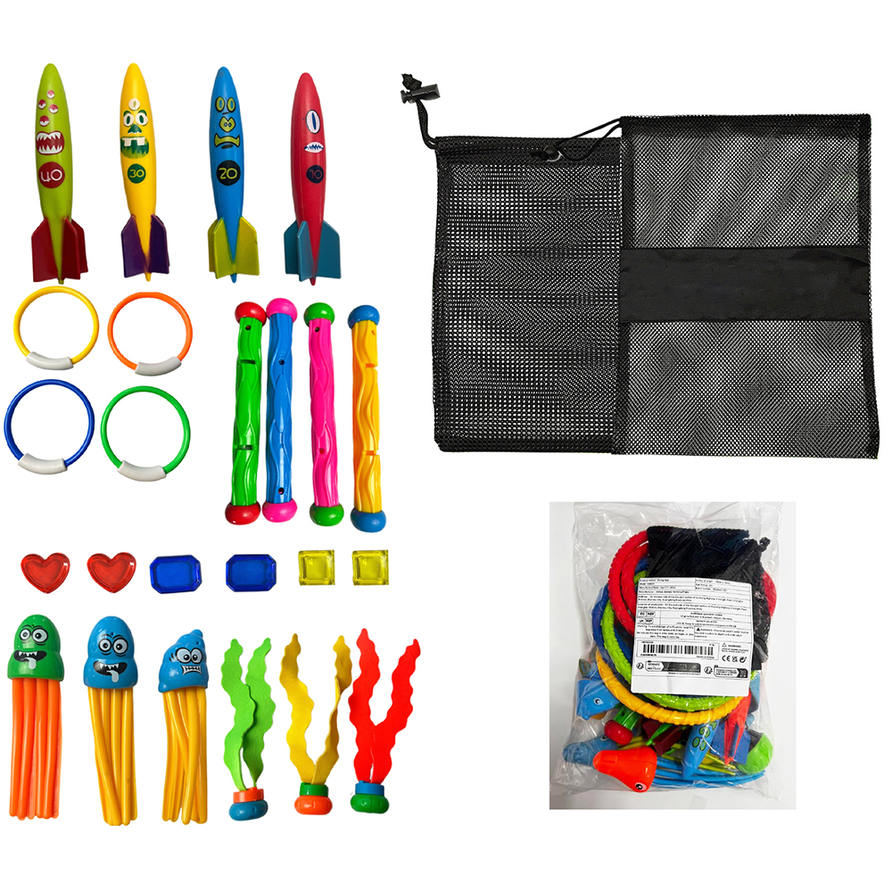 24 Pieces Diving Pool Toys Set 6