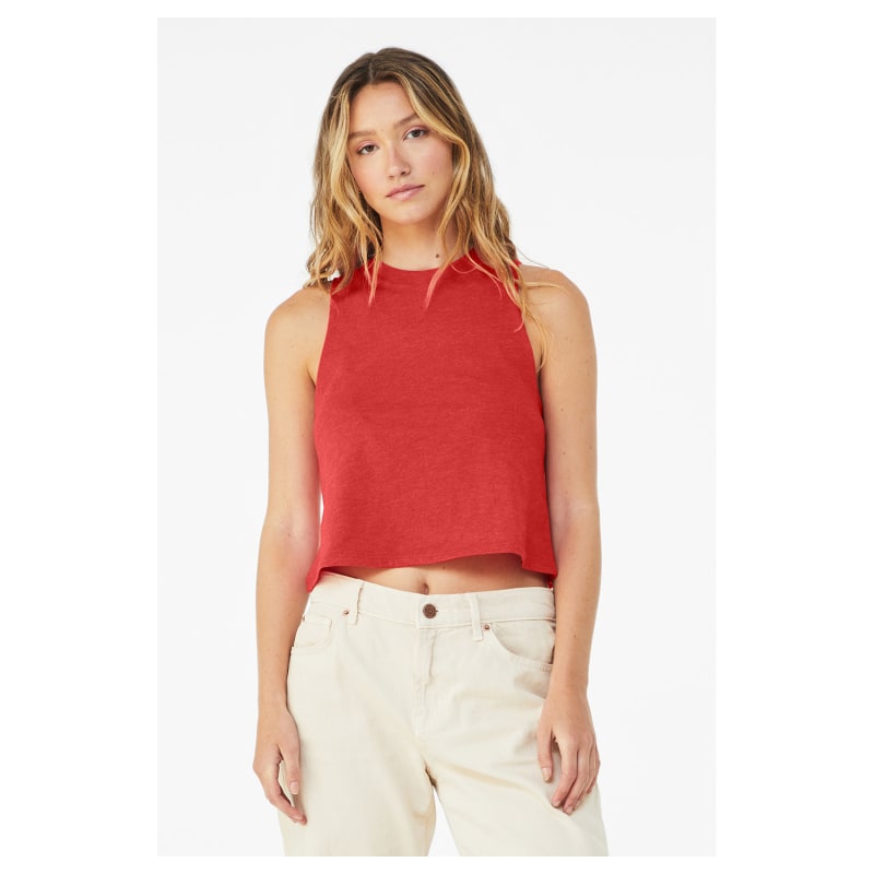 Bella + Canvas Ladies' Racerback Cropped Tank 37