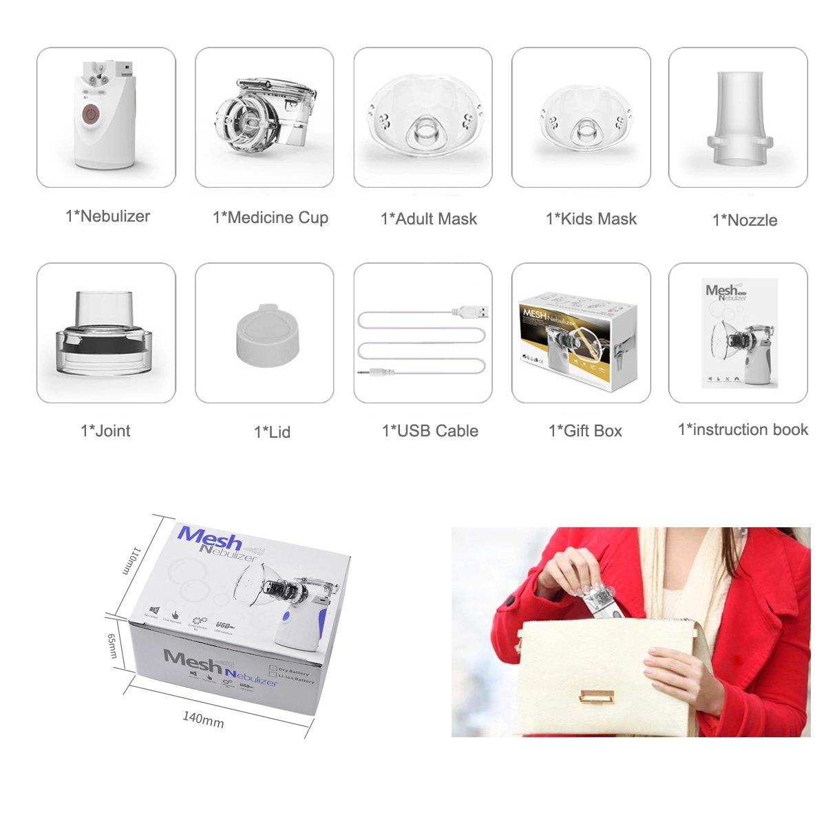 Handheld Ultrasonic Mesh Nebulizer 1