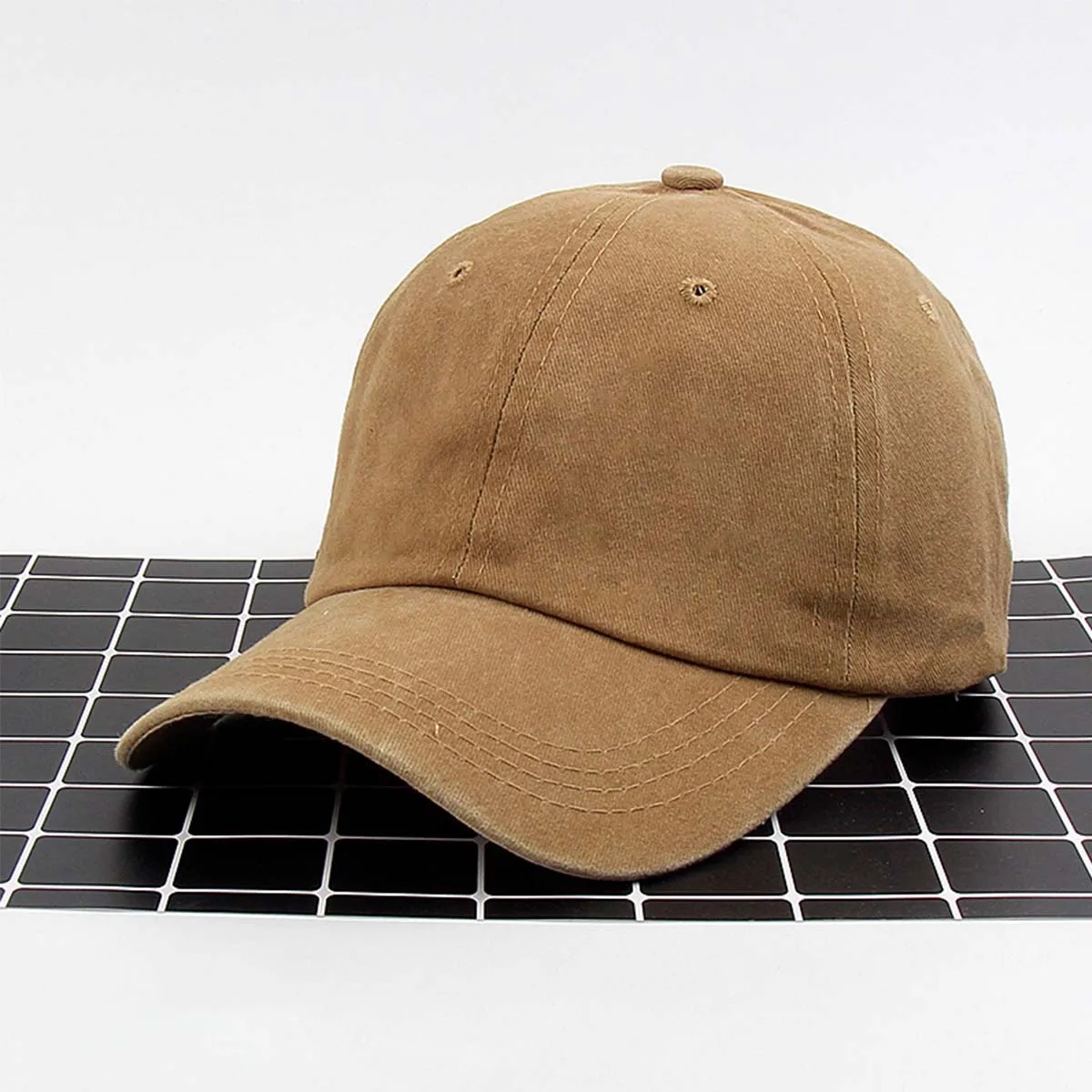 Washed Distressed Cap Twill Cotton Baseball Vintage Dad Hat 6