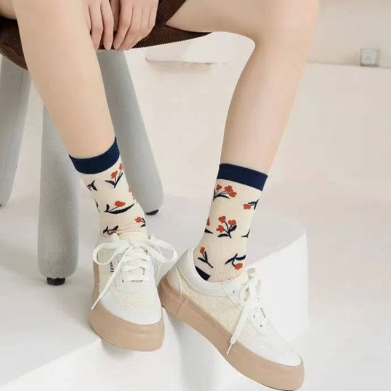 Women's Soft Breathable Cotton Crew Sock 3