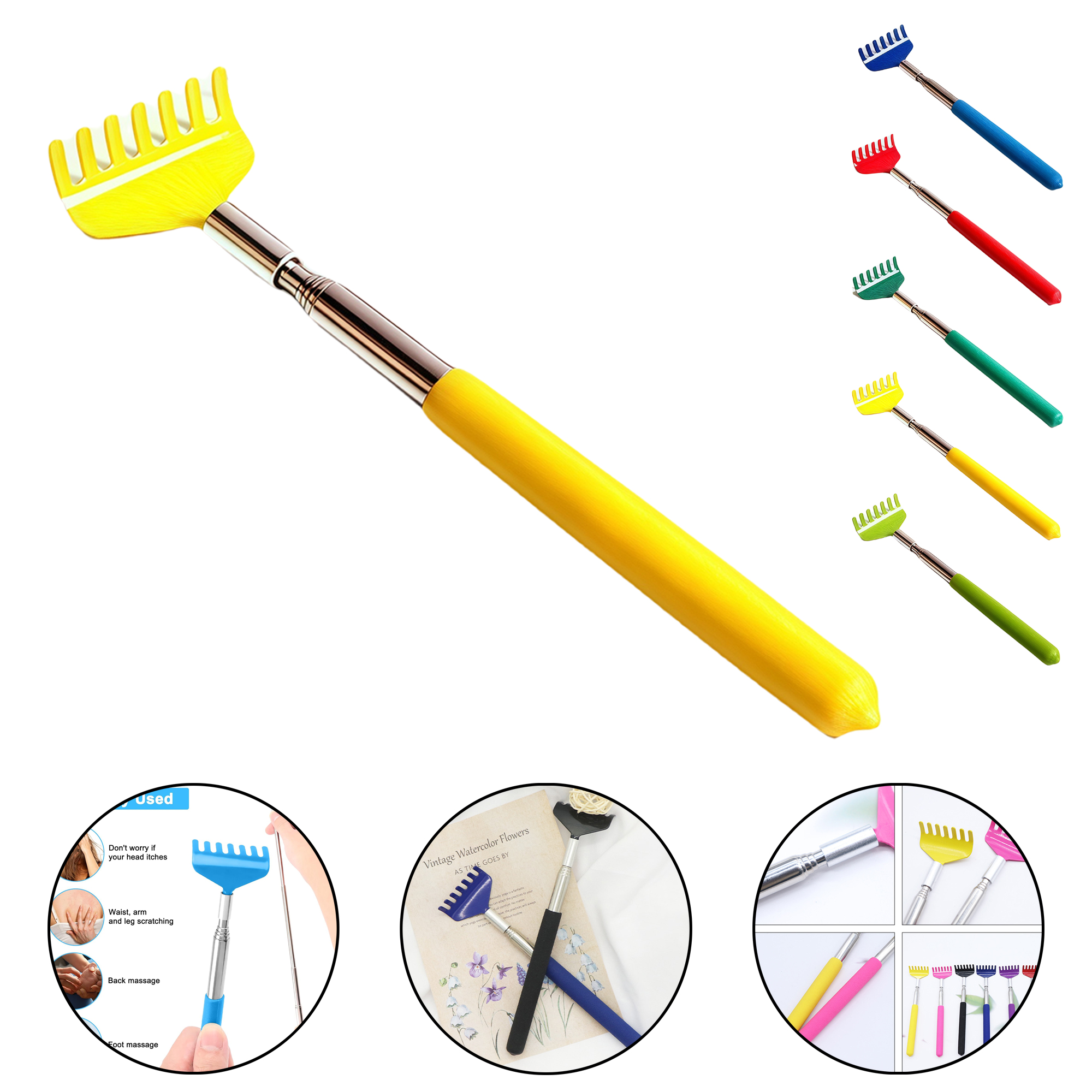5-Section Extendable Back Scratcher with Comfortable Handle 5