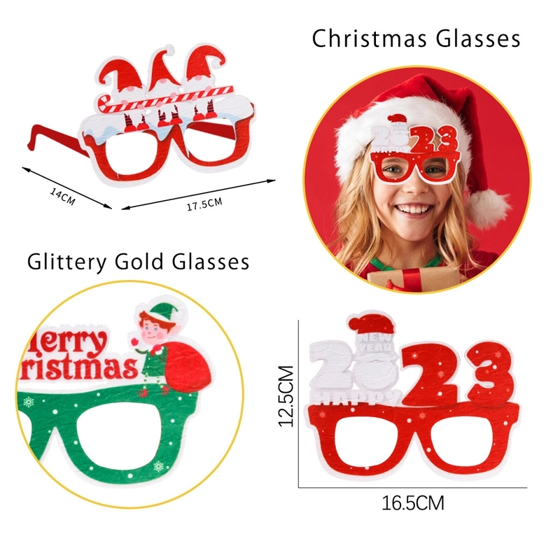 Christmas Glasses Decoration 3