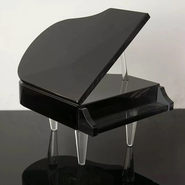 Black Crystal Piano Music Box 6