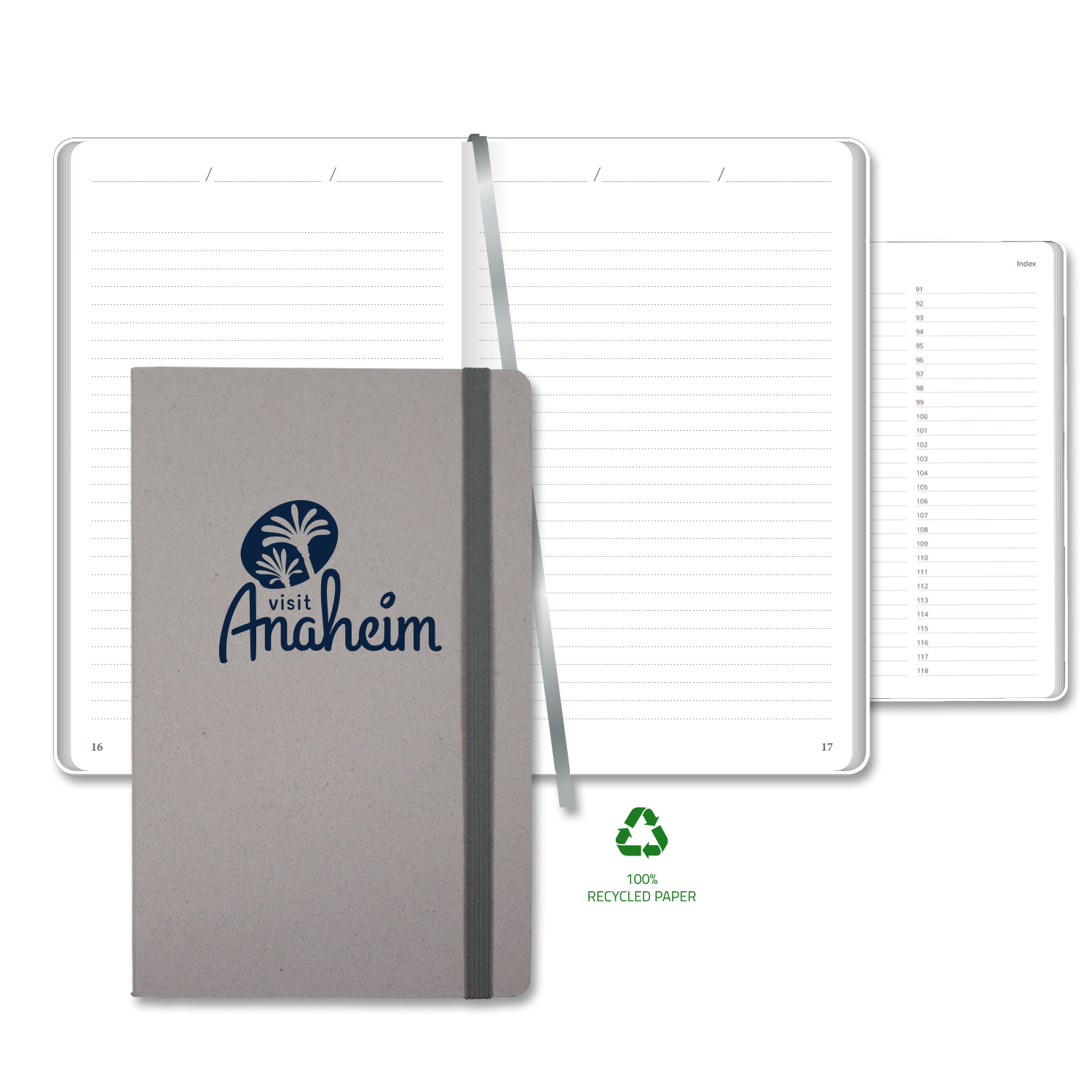 Castelli Carapace Medio Lined Recycled White Page Journal 5