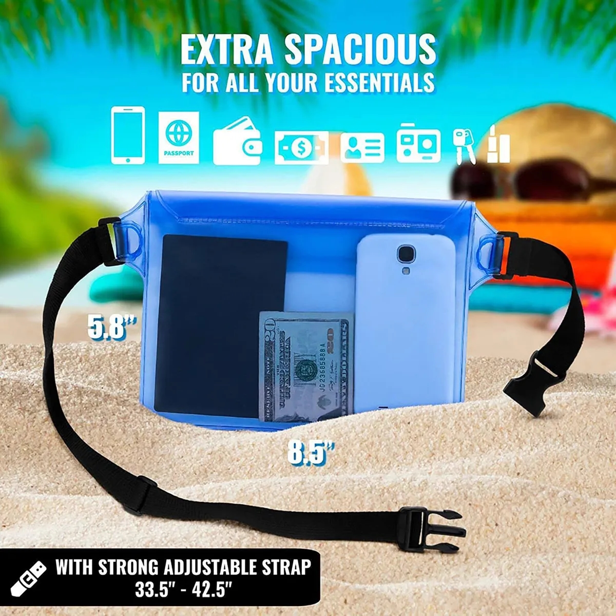 Waterproof Pouch with Waist Strap 2