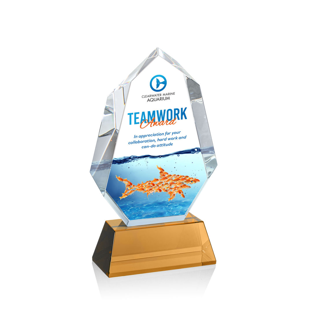 Norwood VividPrint™ Award on Newhaven Base - Amber 5