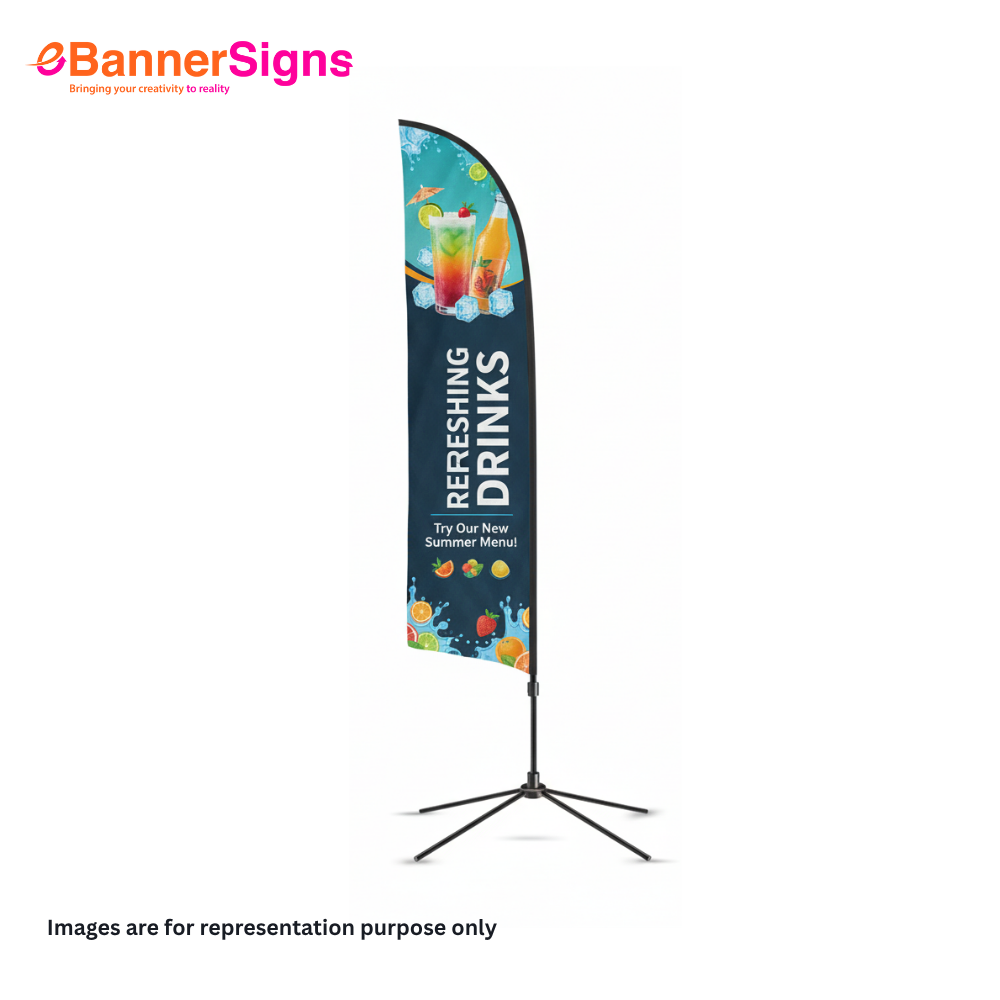 Blade Flag with Cross Base 2