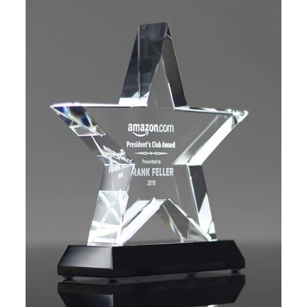 Clear Signature Crystal Star Award 3