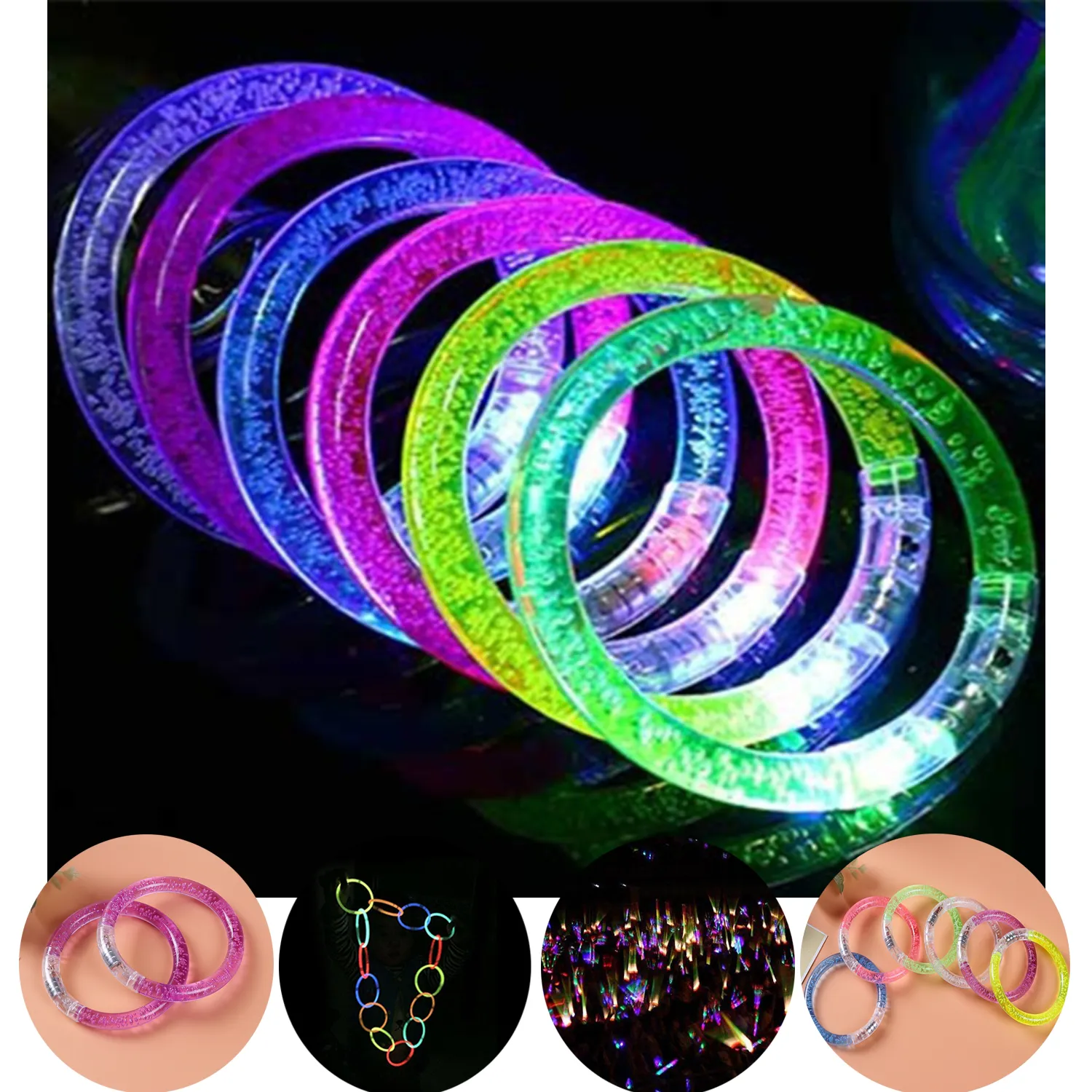 6 Colors LED Bracelets 3