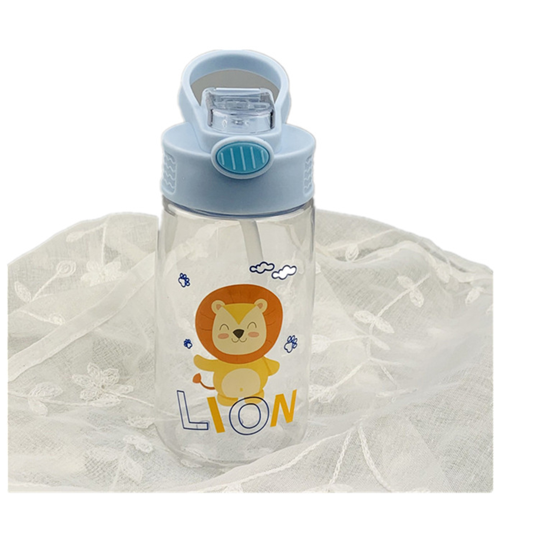 Cute Water Bottle With Straw 4