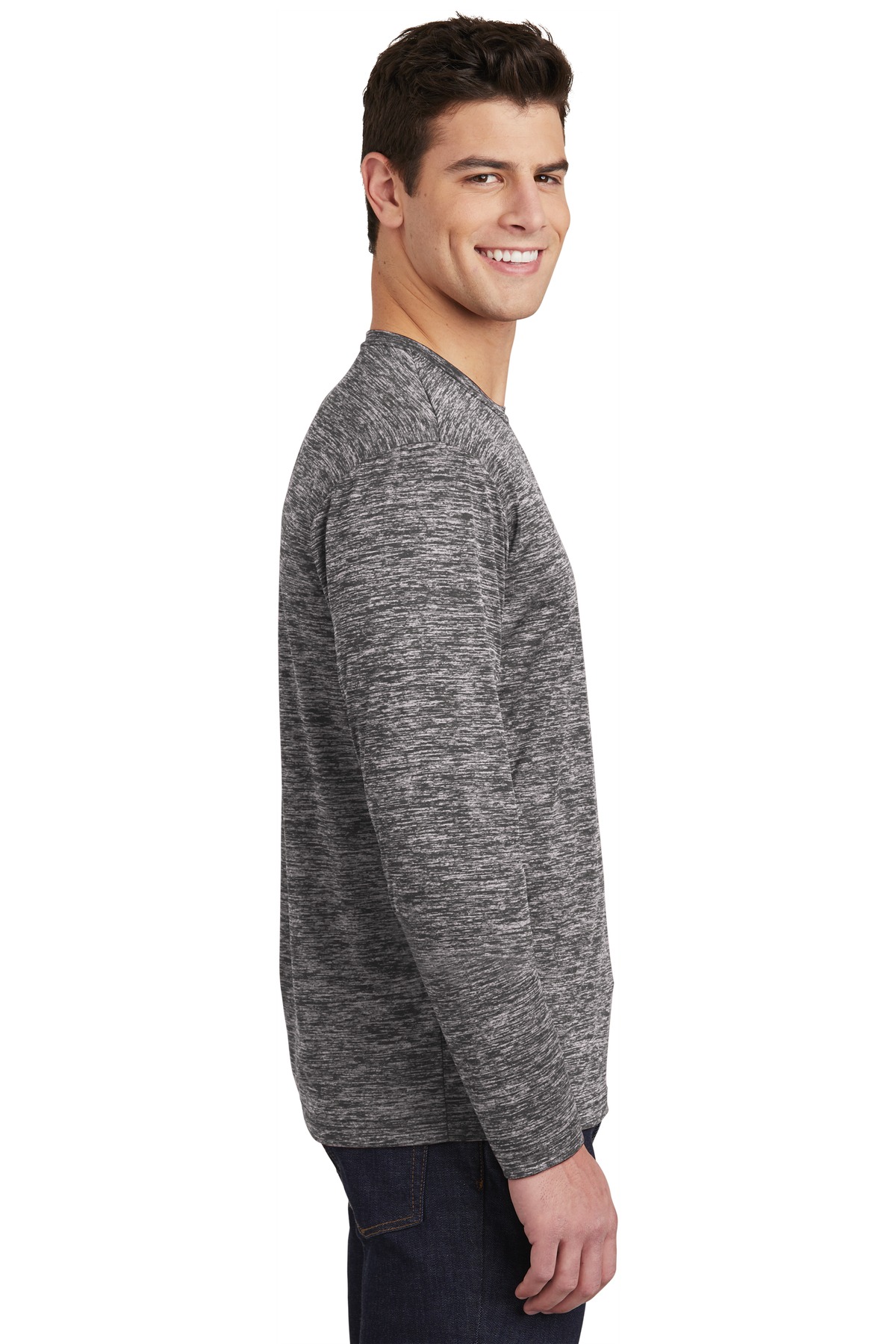 PosiCharge Long Sleeve Electric Heather Tee