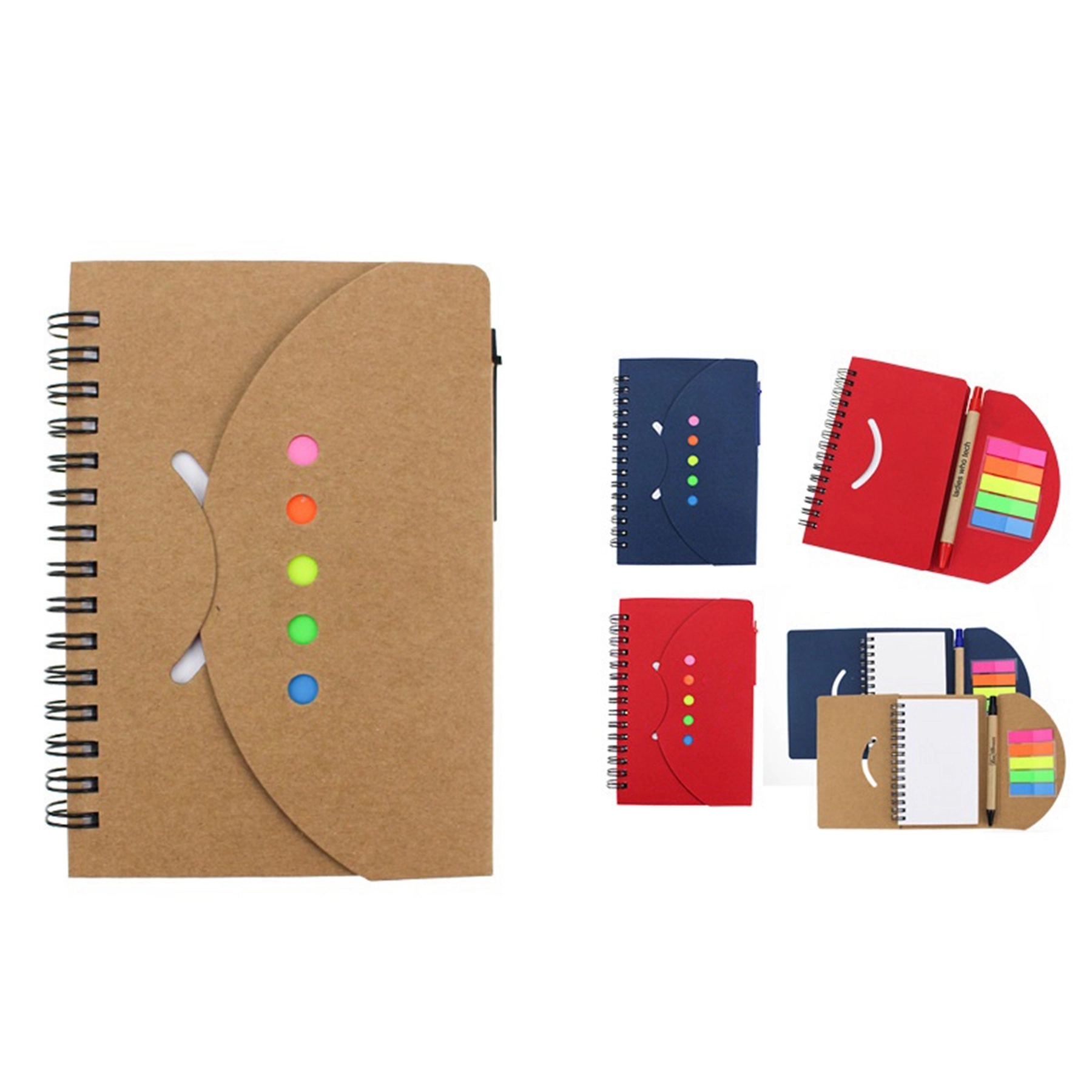 Kraft Paper Cover Notebook with Pen Sticker 2