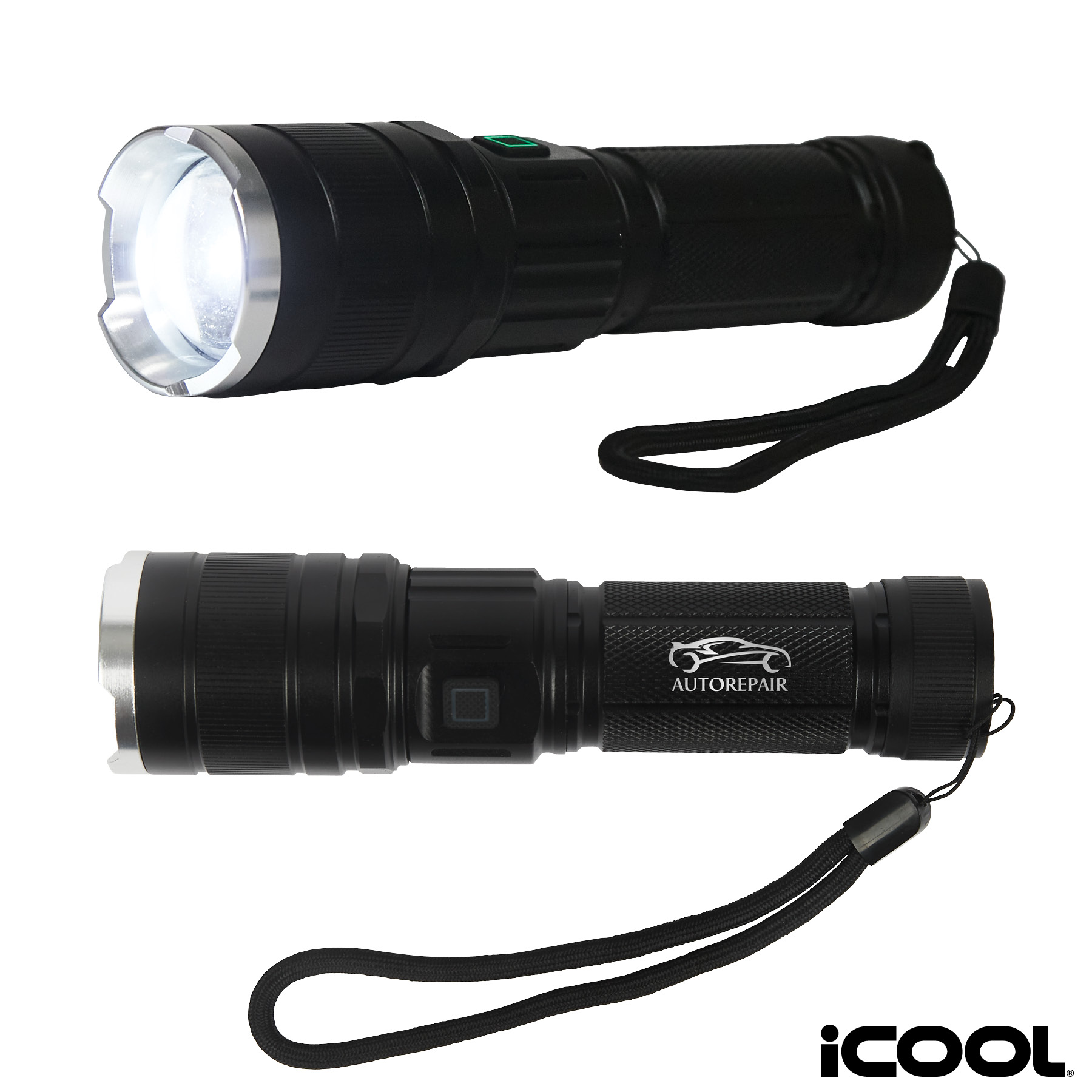 iCOOL Telluride Rechargeable 480-Lumen Aluminum Tactical Flashlight 12