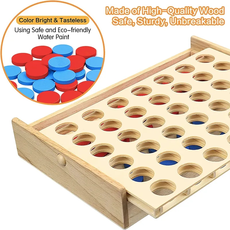 Custm Giant Classic Connect 4 Wooden Board Game 4