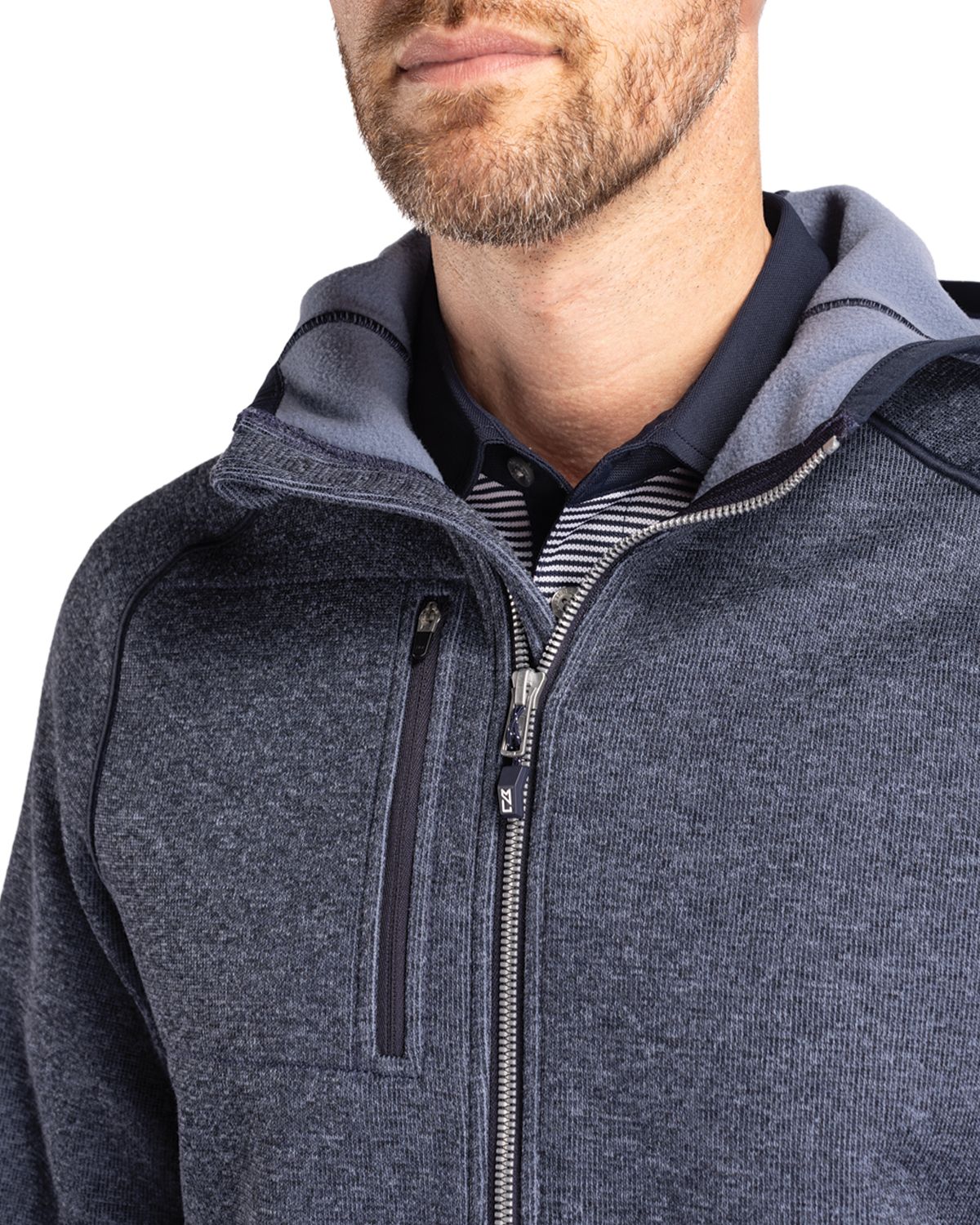 Mainsail Full Zip Hooded Mens Jacket