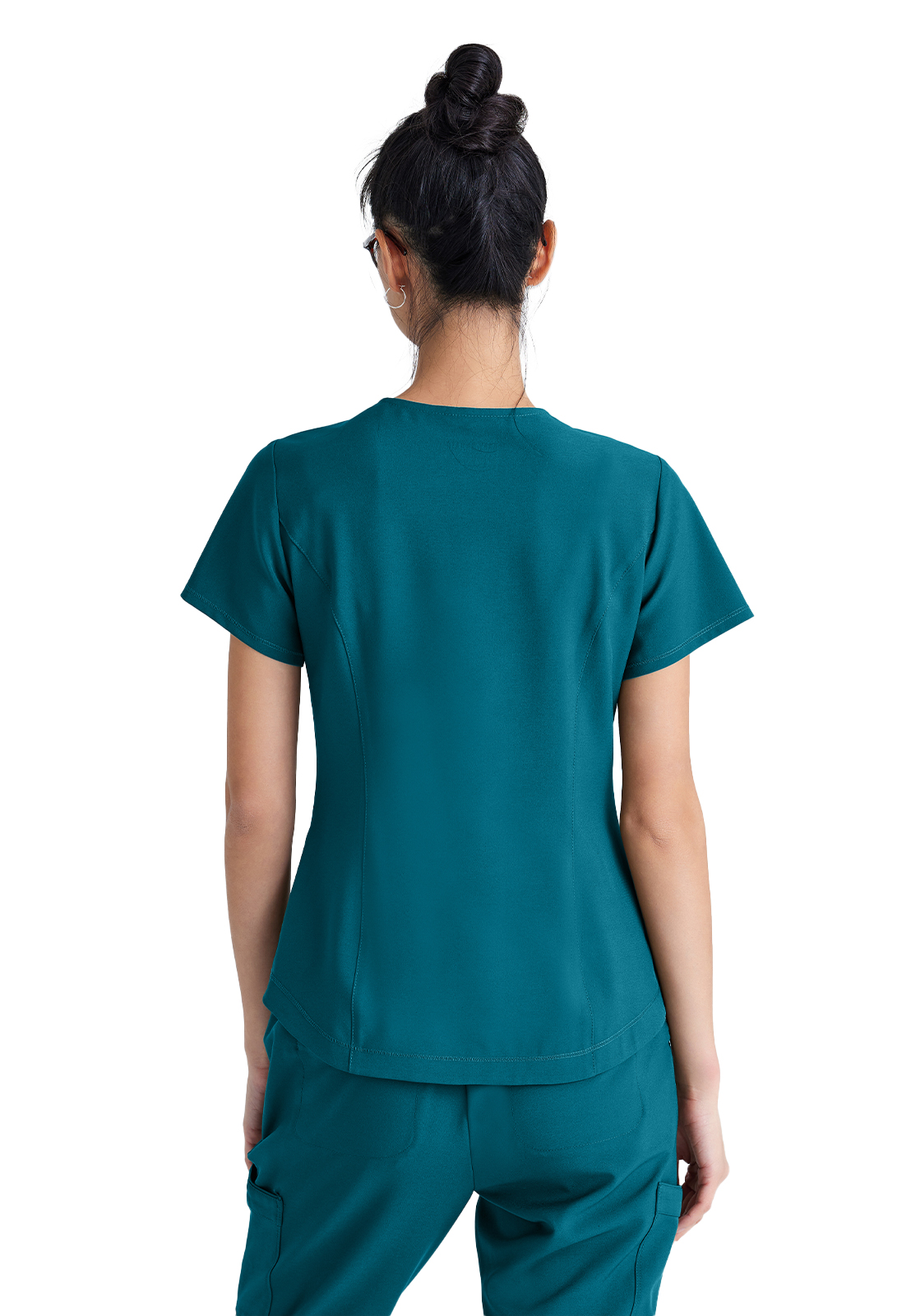 Grey's Anatomy Evolve Stretch - Women's Two-Pocket V-Neck Rhythm Scrub Top 63