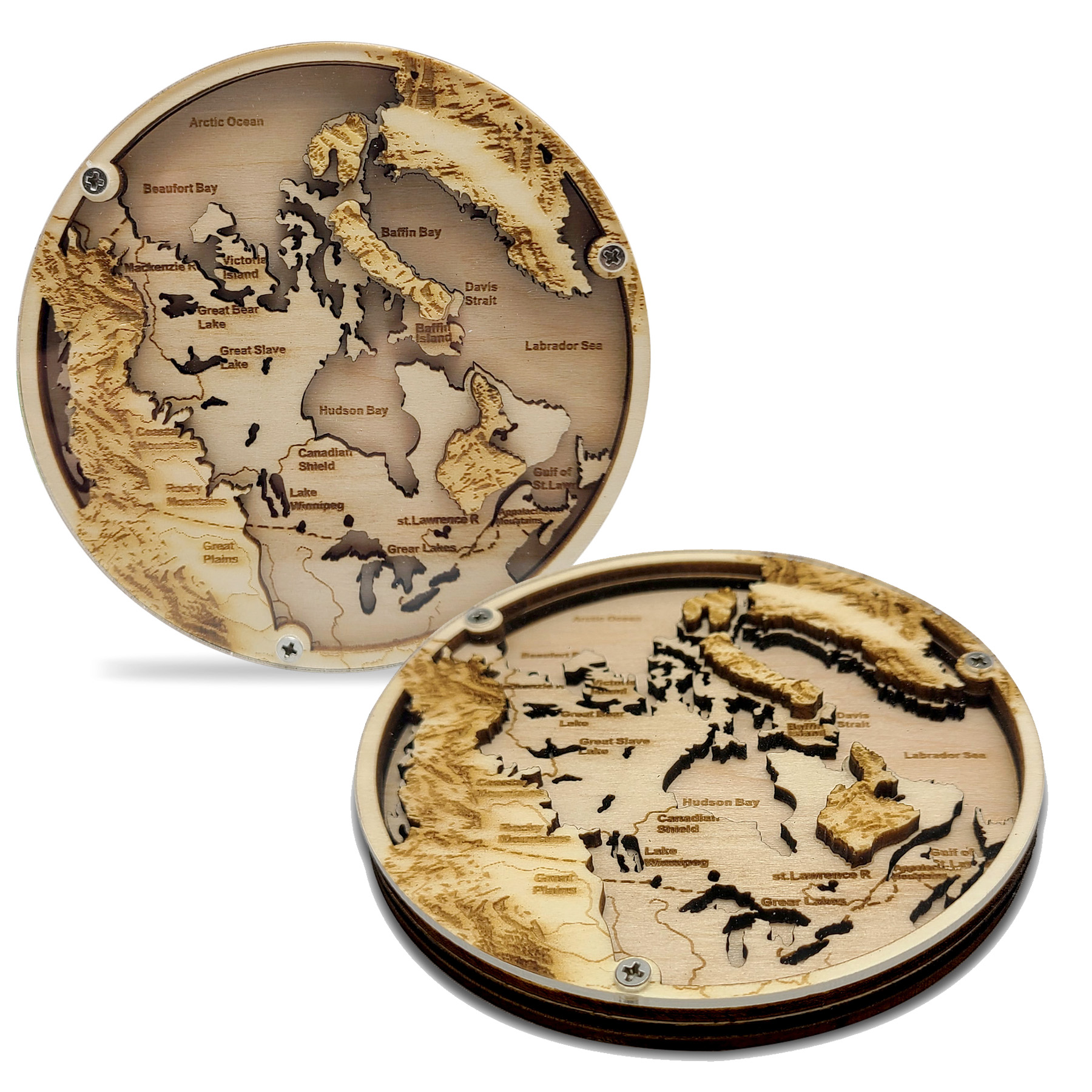 Layered Wood Coaster 11