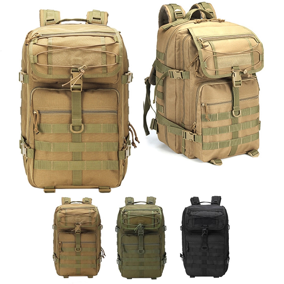 Outdoor Expandable 45L Backpack Military Tactical Hiking 4