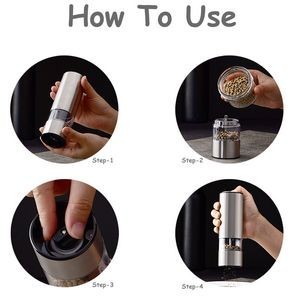 Plastic Gravity Activated Electric Pepper Grinder 2