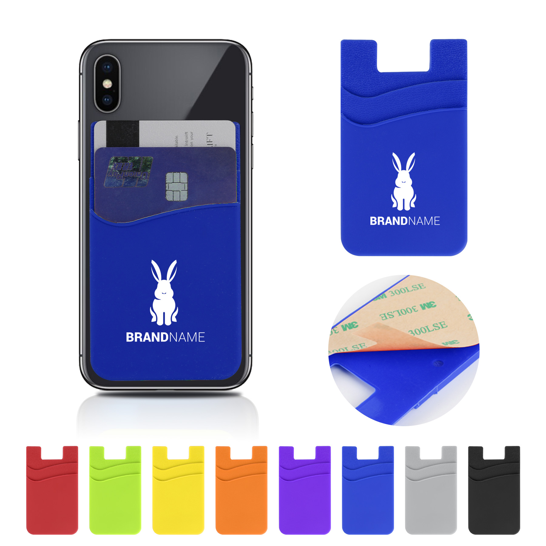 Double Layer Silicone Phone Wallets 9