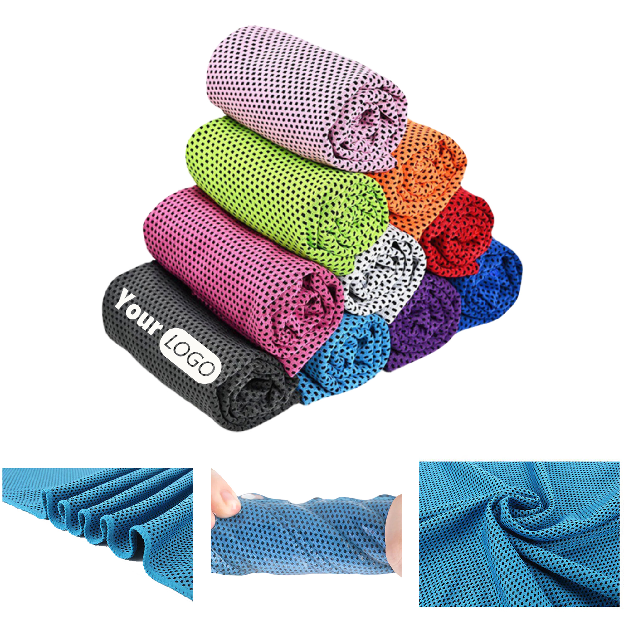 Lightweight Breathable Chilly Microfiber Ice Towel MOQ 100 3