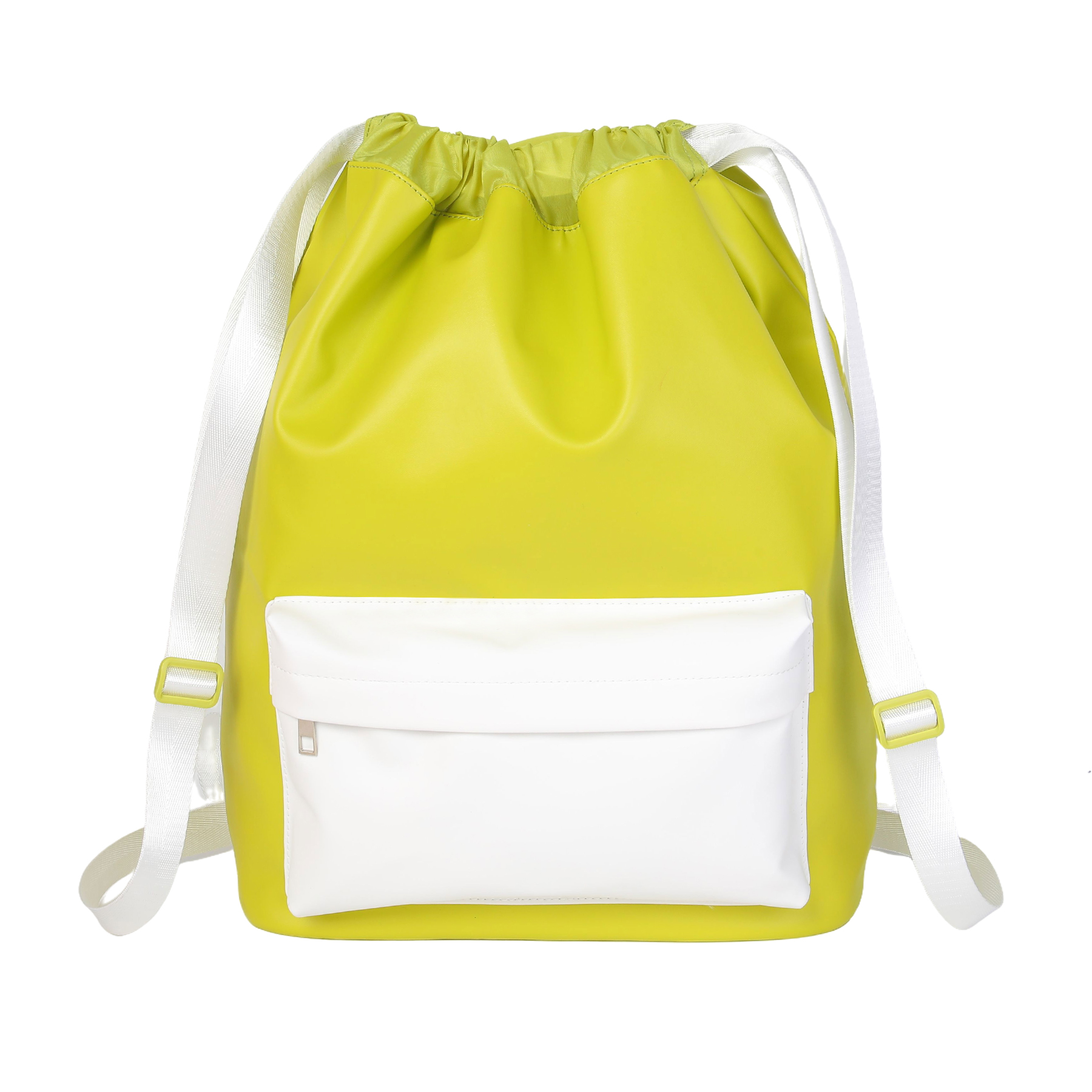 Functional Leather Drawstring Backpack 11