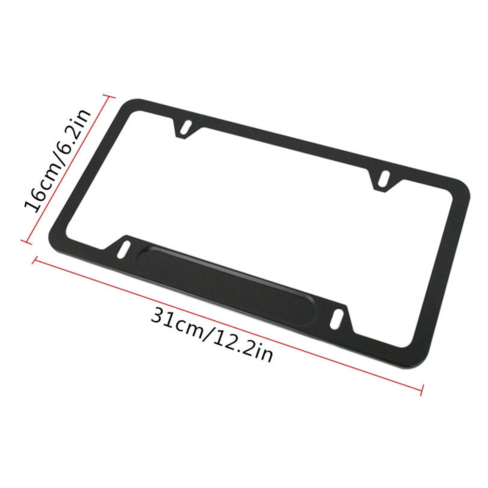 Car Accessory Aluminum License Plate Frame Cover 3