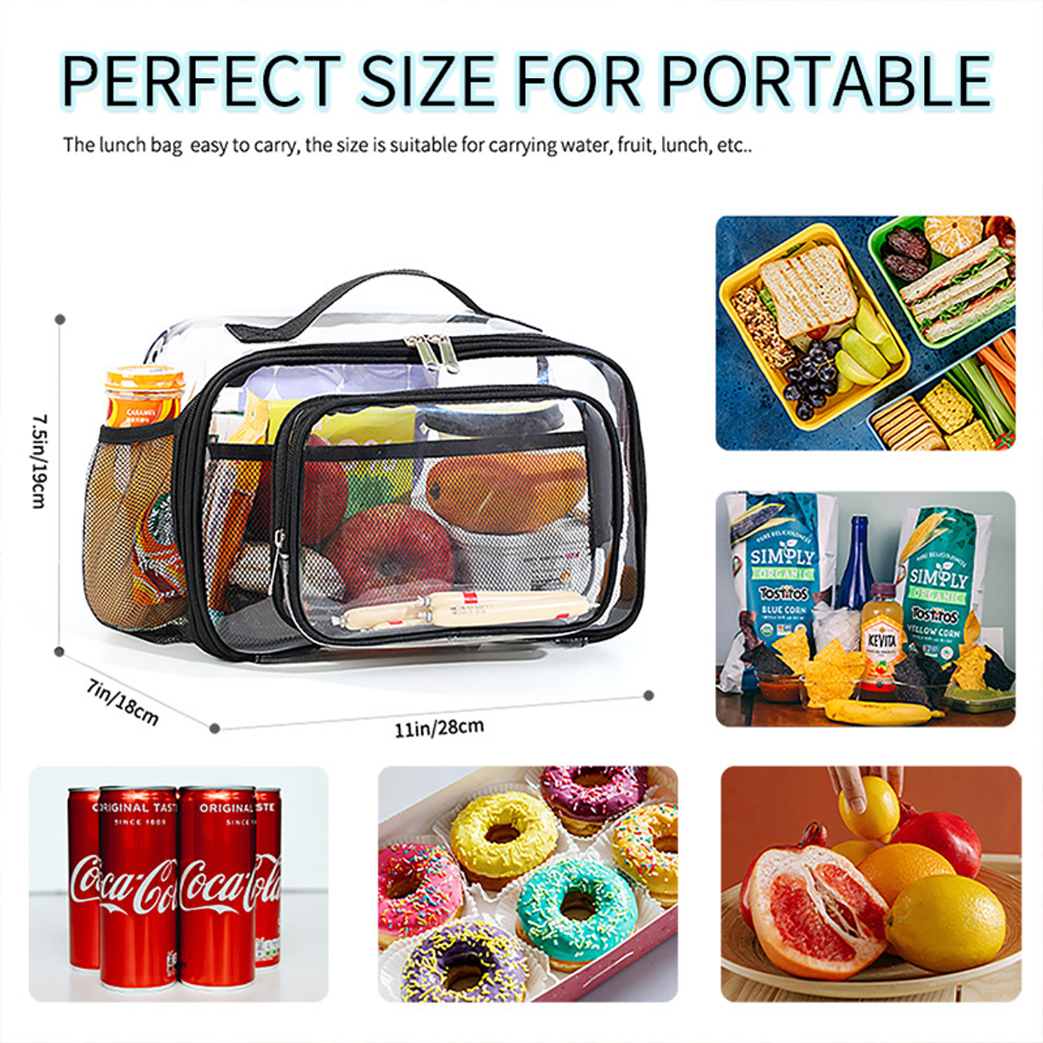 PVC Clear Large Capacity Tote Storage Bag 3
