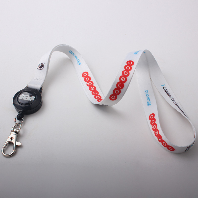 Custom Polyester ID Lanyard w/Retractable Clasp 3