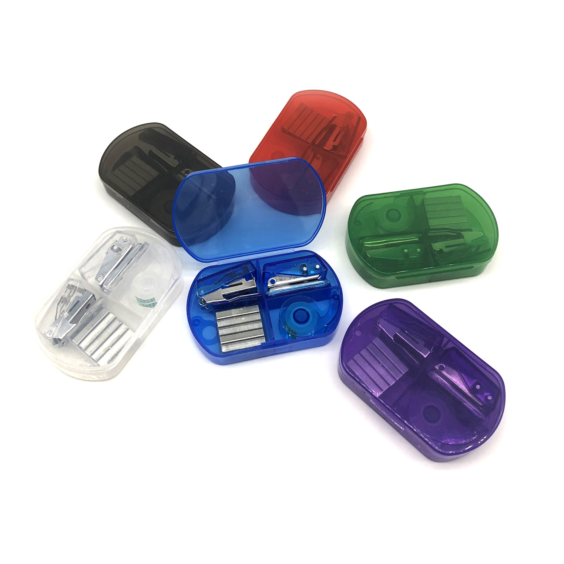 Basics Office Supplies Desk Accessories Kit Stapler Set Tape 1