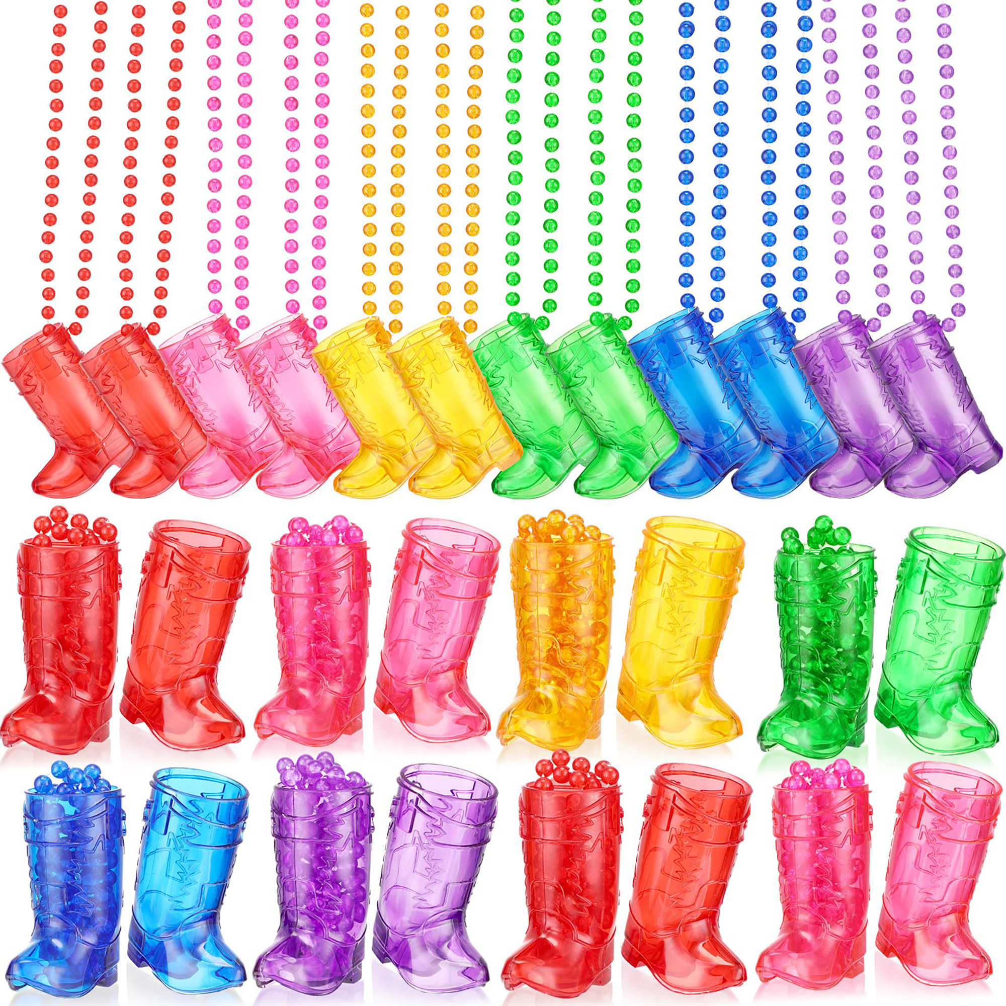 Cowboy Boot Style Plastic Shot Glass 3