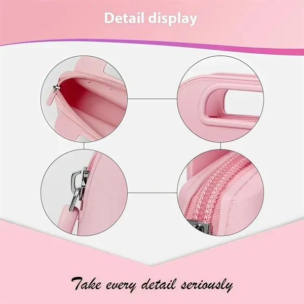 Compact Silicone Makeup Bag with Handle 8