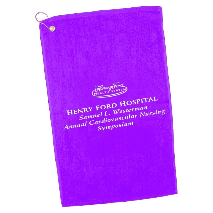 Colored Hand Towel Hemmed 9