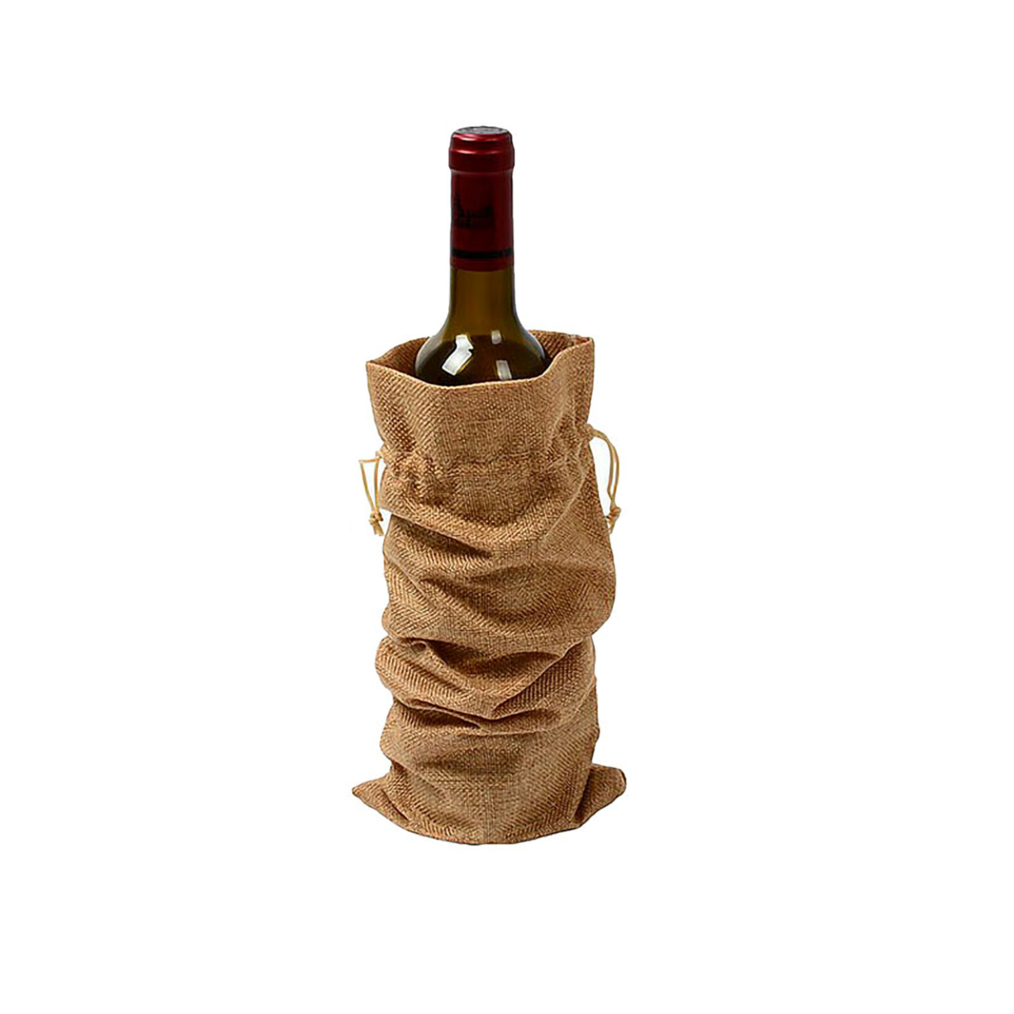 Natural Jute Wine Gift Bag 5