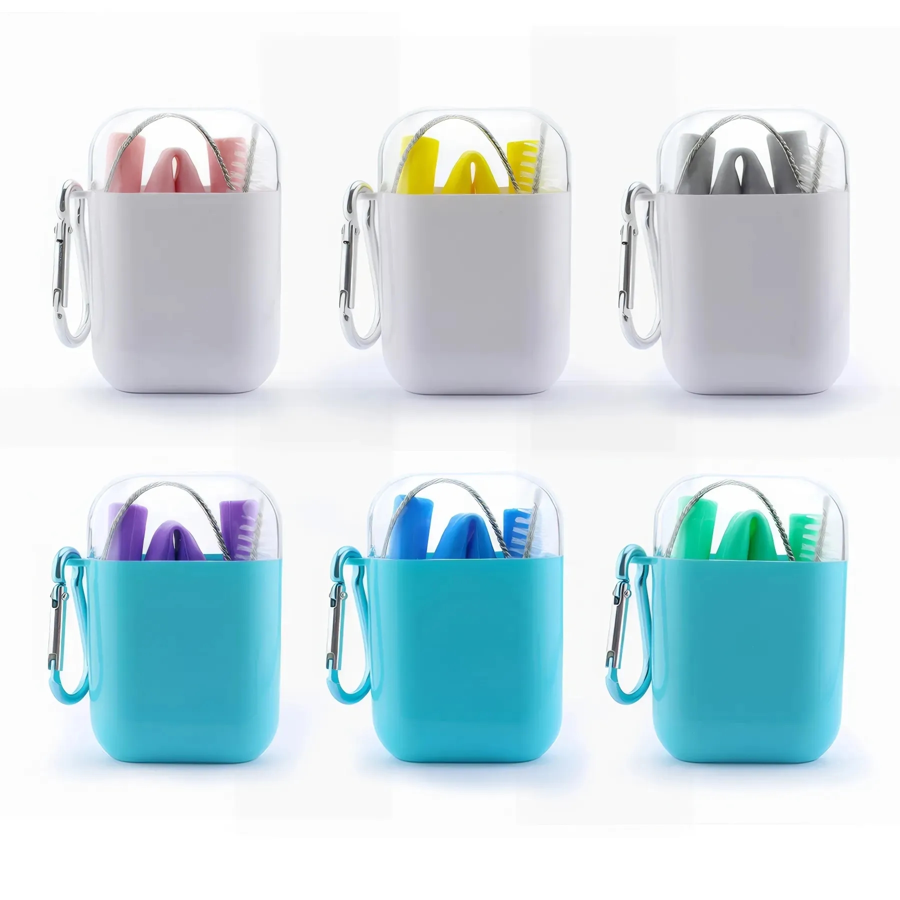 Collapsible Silicone Straw Travel Bottle 3