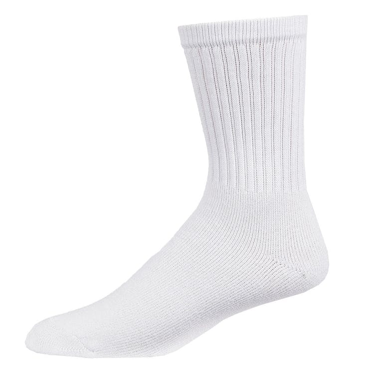 Men's Sports Socks - White Size 9-11 4 Pack 2