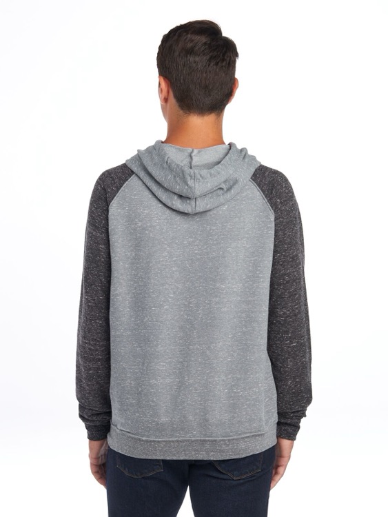 JERZEES Snow Heather Ring-Spun Unisex Raglan Hood, custom hoodie or sweatshirt with logo imprint 8