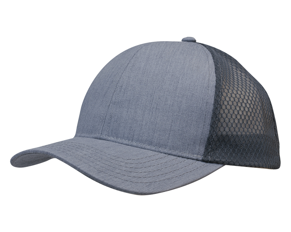 Light Brushed Poly Cotton Marle with honeycomb mesh 4